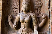 The great Chola temples of Tamil Nadu - The Brihadisvara temple of Gangaikondacholapuram. Detail of the panel of Parvati (North).  